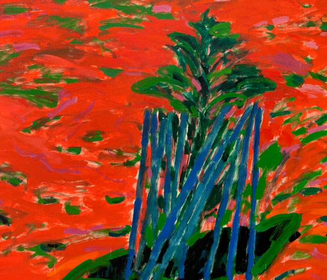 William Crozier. (Untitled) Landscape, 1958. Oil on board, 97 x 71.5 cm. Private collection courtesy Piano Nobile, London.