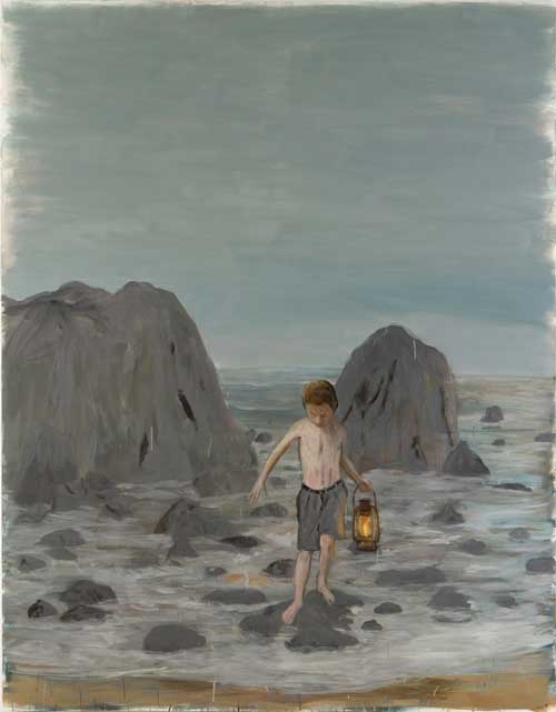 Enrique Martinez Celaya. The Giant Cliff, 2010. Oil and wax on canvas,
254 x 198.12 cm (100 x 78 in).