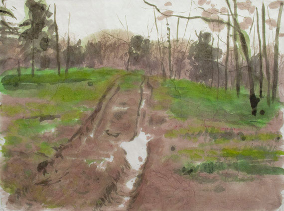 Enrique Martinez Celaya. The Road,
2010. Watercolour on paper, 63.5 x 85.09 cm
(22 x 33.5 in).