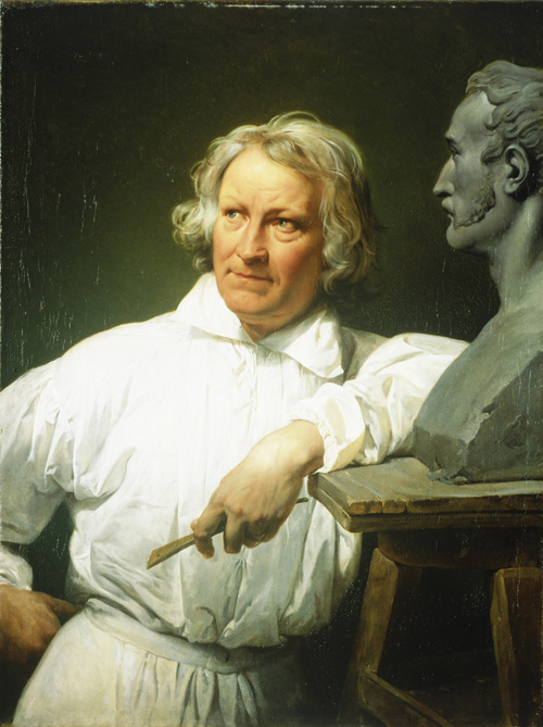Horace Vernet. Bertel Thorvaldsen, 1833. Oil on canvas, 99.8 x 75.5 cm. Thorvaldsens Museum, Copenhagen, B 95 Photo: © Thorvaldsens Museum, Copenhagen/Ole Woldbye