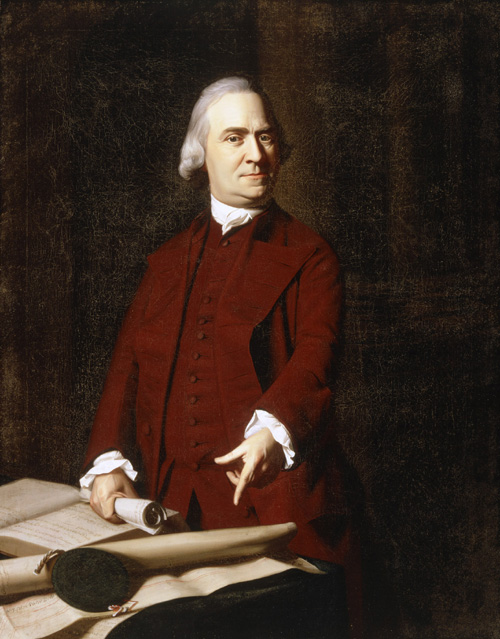 Singleton Copley. Samuel Adams. Oil on canvas 125.8 x 100 cm. Museum of Fine Arts, Boston. Deposited by the City of Boston, 30.76C Photo: © 2007 Museum of Fine Arts, Boston