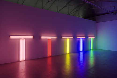 Dan Flavin.
Untitled (to Don Judd, colorist), 1–5, 1987. Copyright © ARS, NY and DACS, London 2009.