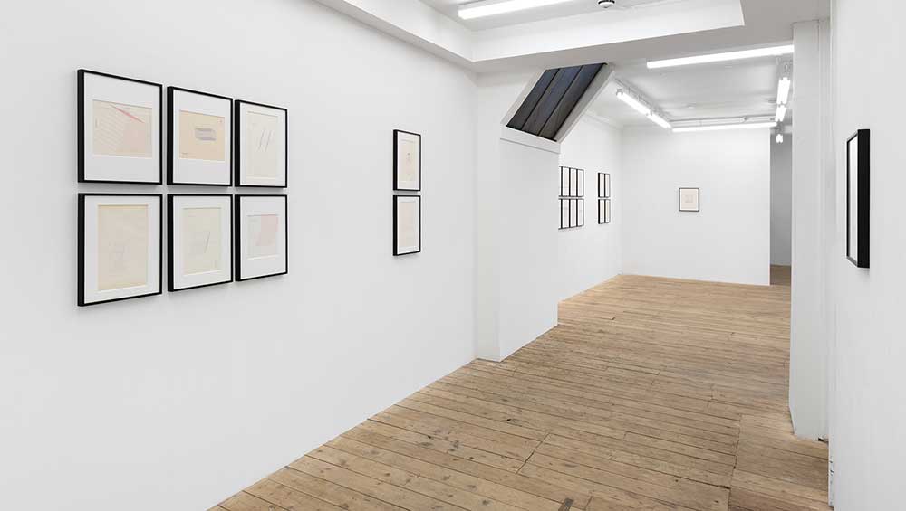dsh: optimism is natural but a little excessive, 2025, installation view, TINA, London. Photo courtesy of TINA.
