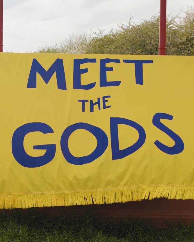 Jeremy Deller. Meet the Gods, Dundee, 2025. Still from Otto Cox, courtesy of Jeremy Deller.