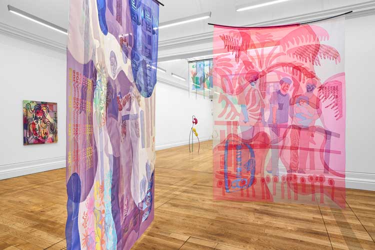 Vanessa da Silva: Roda Viva, installation view, Mostyn, Llandudno, 2025. Photo: Rob Battersby.