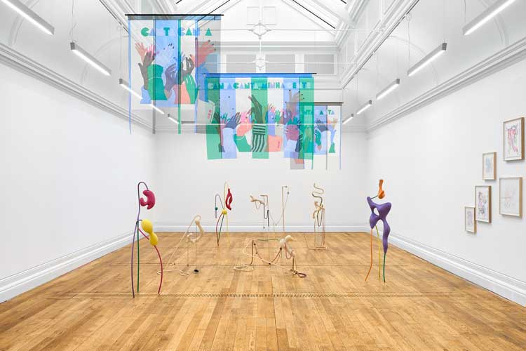 Vanessa da Silva: Roda Viva, installation view, Mostyn, Llandudno, 2025. Photo: Rob Battersby.