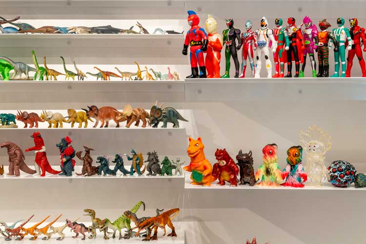 Assorted figures and models from the artist’s studio. Installation view, Do Ho Suh: In Process, Moody Center for the Arts, Rice University, Houston, Texas, 6 September – 21 December 2024. Photo: Anthony Rathbun.