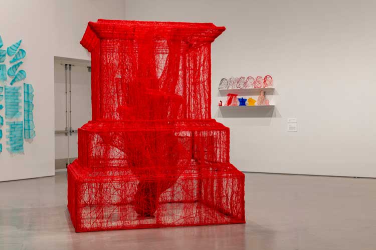 Do Ho Suh, Inverted Monument, 2022. Installation view, Do Ho Suh: In Process, Moody Center for the Arts, Rice University, Houston, Texas, 6 September – 21 December 2024. Photo: Anthony Rathbun.