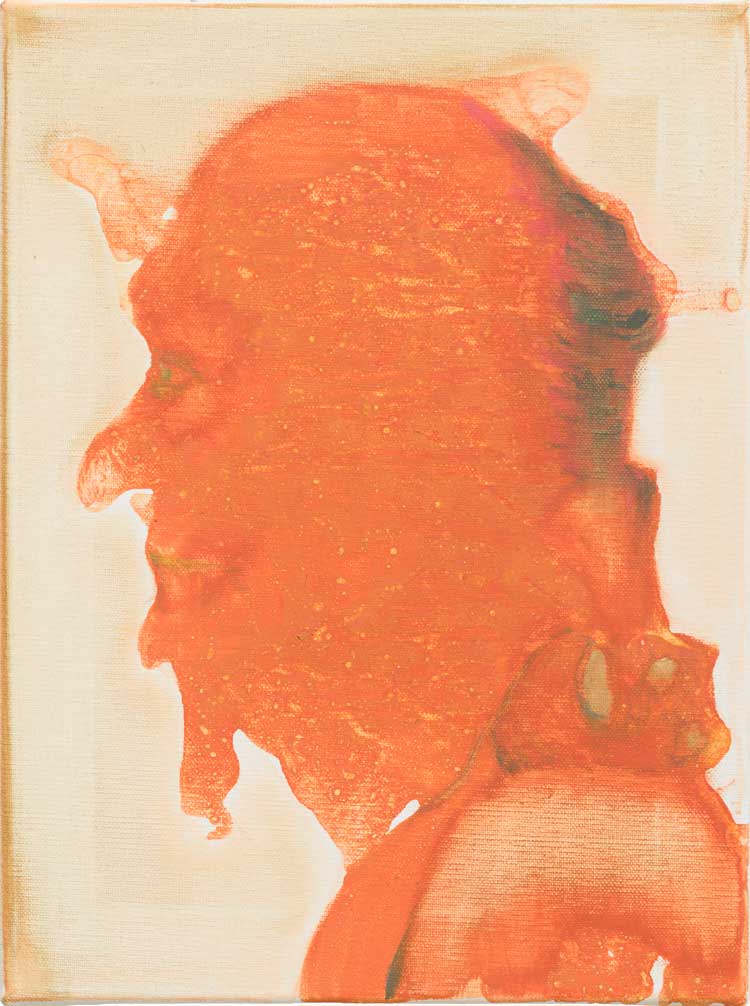 Marlene Dumas. The devil may care, 2024. Oil on canvas, 40 x 30 cm (15 3/4 x 11 3/4 in). Courtesy the artist and Frith Street Gallery, London. Photo: Peter Cox.