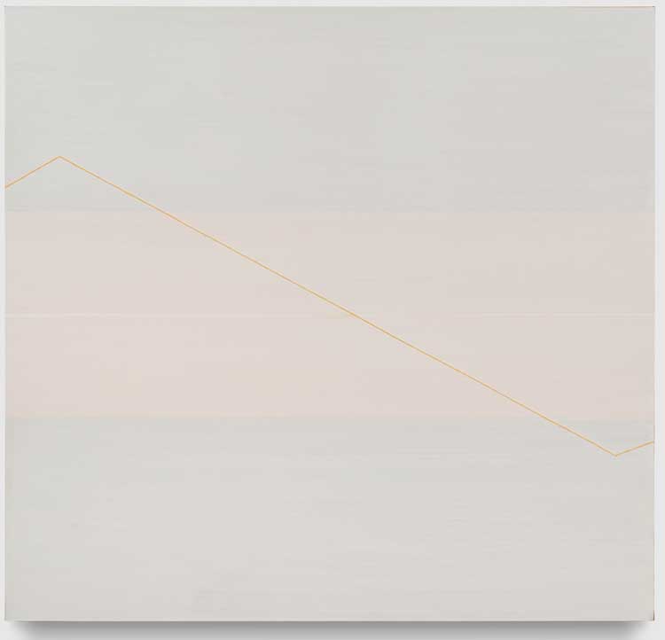 Huong Dodinh. K.A.145, December 2011 - January 2012, 2011-2012. Organic binders and natural pigments on canvas mounted on wood, 80 × 84 × 4.2 cm (31-1/2" × 33-1/16" × 1-5/8"). © Huong Dodinh, courtesy Pace Gallery. Photo: Richard Gary.