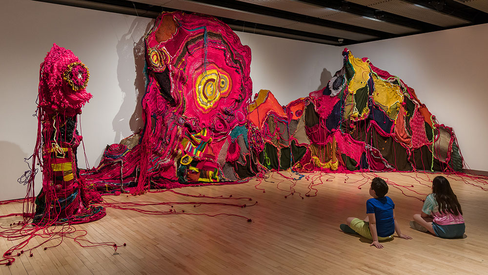 Installation view of Aluaiy Kaumakan, Dear Earth: Art and Hope in a Time of Crisis (21 Jun – 3 Sep 2023). Photo: Mark Blower. Courtesy the Hayward Gallery.