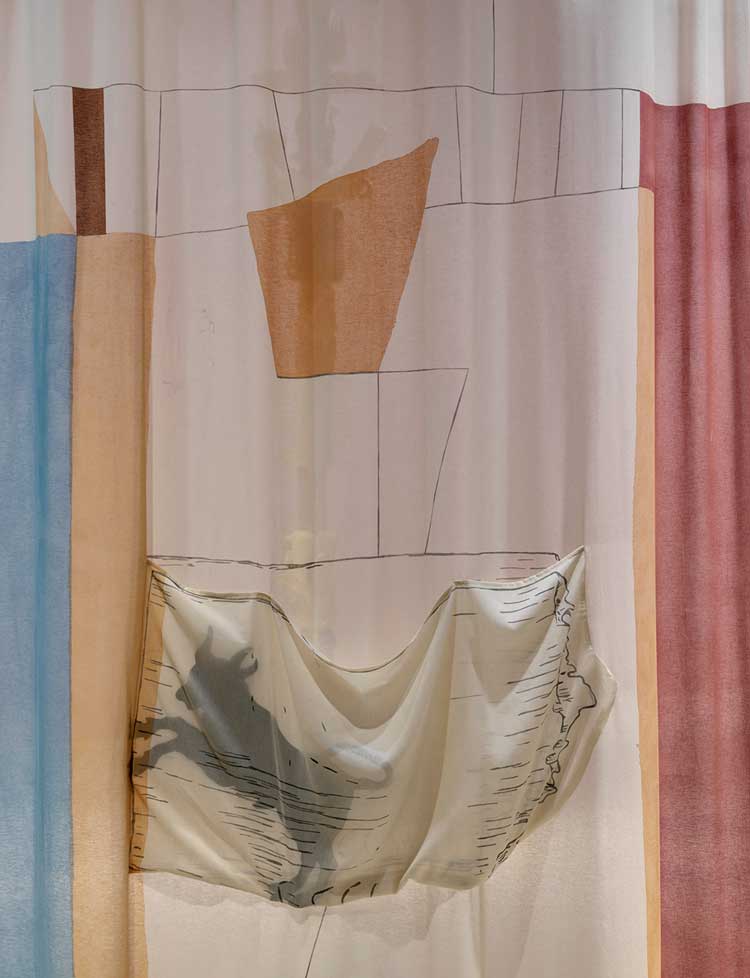 Mariana Castillo Deball, Roman Rubbish, installation view, London Mithraeum Bloomberg Space, 4 August 2022 – 14 January 2023. Photo © Marcus Leith.