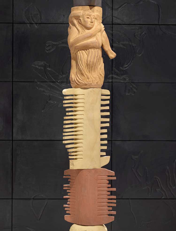Mariana Castillo Deball, Roman Rubbish (detail), installation view, London Mithraeum Bloomberg Space, 4 August 2022 – 14 January 2023. Photo © Marcus Leith.