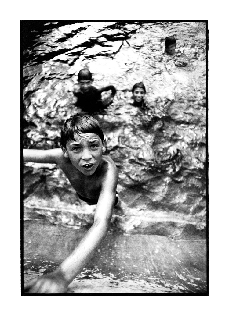 Toby Deveson, Dâmboviţa River, Bucureşti, Romania, August 1992 (2). Taken with a Nikkormat using a 24mm lens and Kodak T-Max 400 film. Printed on Foma 532 fibre-based paper.