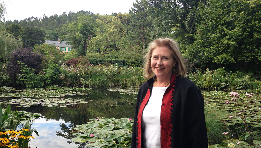 Ann Dumas in Giverny.