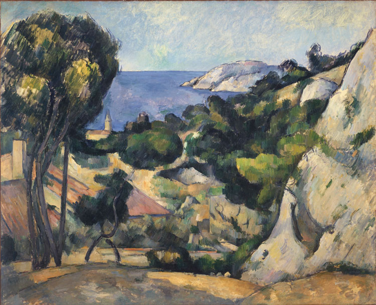 Paul Cézanne, L'Estaque, 1879-83. Oil on canvas, 80.3 x 99.4 cm. The Museum of Modern Art, New York. The William S. Paley Collection, 1959. © 2019. Digital image, The Museum of Modern Art, New York/Scala, Florence.