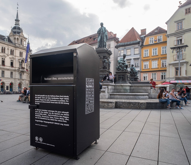 Yoshinori Niwa, Withdrawing Adolf Hitler from a Private Space, 2018. Photo: Mathias Völzke.