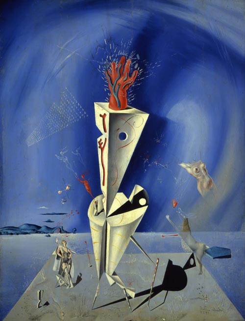 Salvador Dalí. Apparatus and hand, 1927. Oil on panel, 62.2 x 47.6 cm. Salvador Dalí Museum, St Petersburg, Florida ã Salvador Dalí. Fundació Gala-Salvador Dali, DACS, 2007