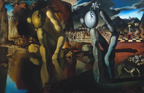 Salvador Dalí. Metamorphosis of Narcissus, 1937. Oil on canvas, 511 x 781 mm. The Tate Collection ã Salvador Dalí. Fundació Gala-Salvador Dali, DACS, 2007