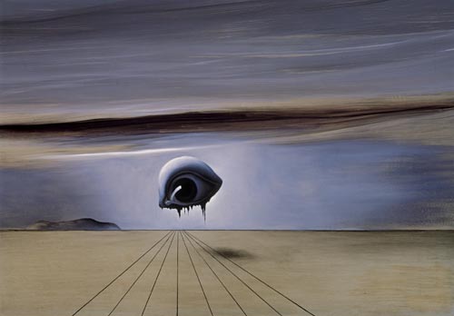 Salvador Dalí. Study for the Dream Sequence in ‘Spellbound’, 1945. Oil on panel ã Salvador Dalí. Fundació Gala-Salvador Dali, DACS, 2007