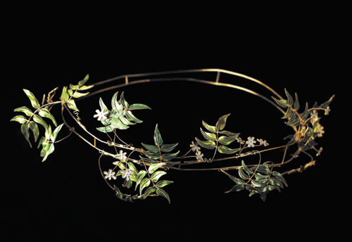 Georgina Follett, Tiara, 2005. Plique a Jour enameling.  Copyright © the artist.