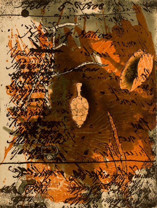Judy Watson. names of the natives, 2010. Etching, 38 x 50 cm. Photo: Peter Eve. Image courtesy of Nomad Art Darwin.