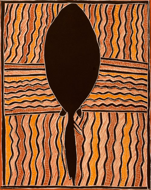 Marrirra Marawili. Gurrtpi, 2010. Screen print, 50 x 62 cm. Photo: Peter Eve. Image courtesy of Nomad Art Darwin.