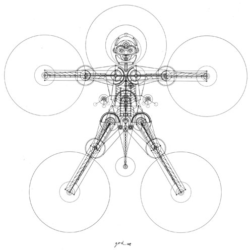 Francois Dallegret, Ted's Opera Cosmic Space Suit, 1968. Courtesy the artist. © the artist.