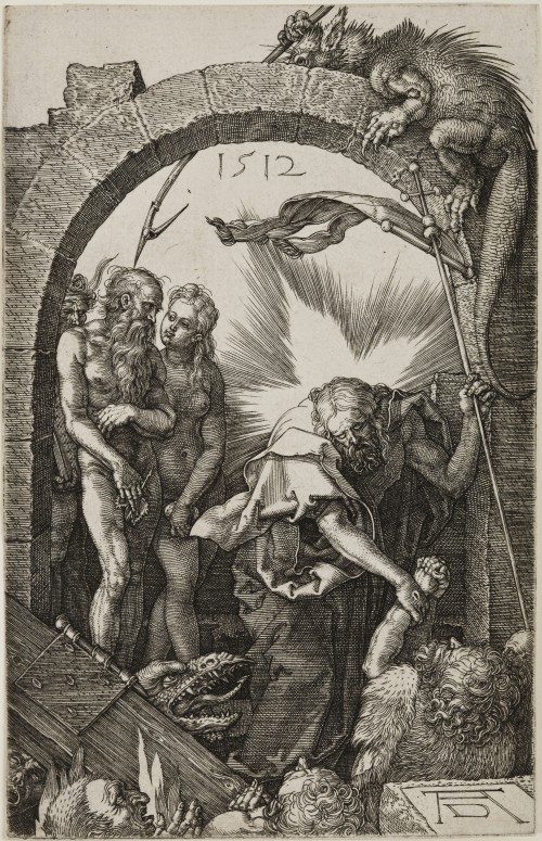 Albrecht Dürer. Christ in Limbo, from The Engraved Passion, 1512 Engraving on laid paper. Jansma Collection, Grand Rapids Art Museum, 2007.16n