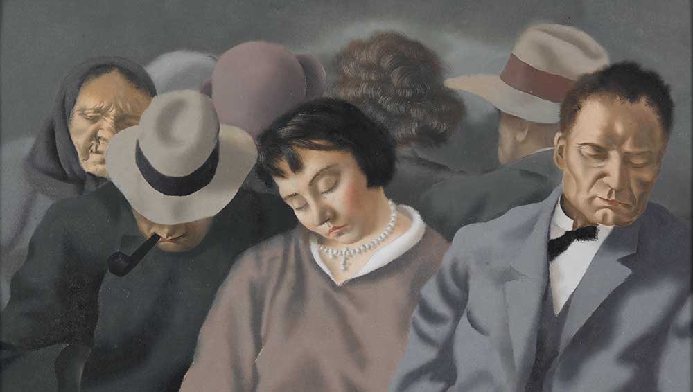 Eduard Ole. Passengers (Reisijad),1929. Art Museum of Estonia. Photo: Stanislav Stepaško.