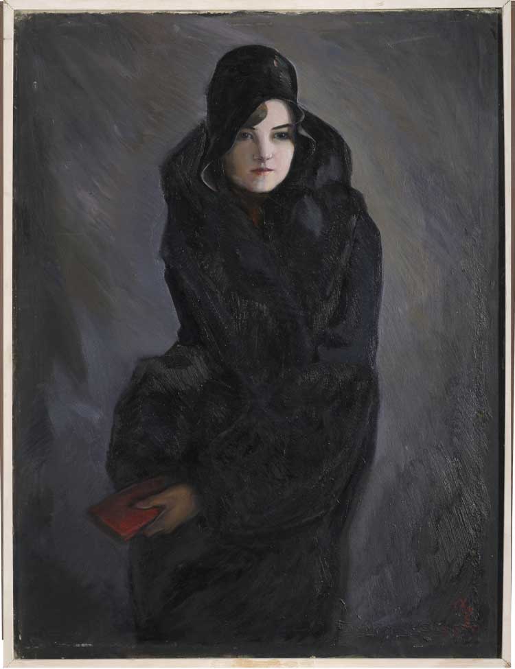 Peet Aren. Lady in Black, 1931. Oil on canvas, 92 x 70 cm. Art Museum of Estonia.