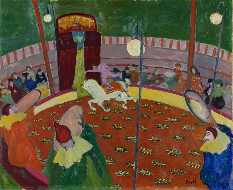 Erma Bossi. Circus, 1909. Lenbachhaus Munich, on permanent loan from the Gabriele Münter and Johannes Eichner Foundation, Munich.
