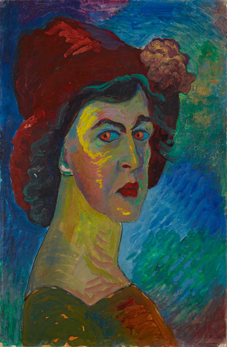 Marianne von Werefkin. Self-portrait I, c1910. Lenbachhaus Munich.