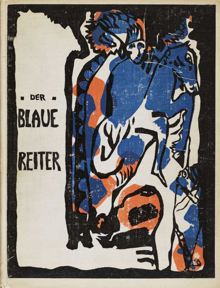 Wassily Kandinsky and Franz Marc. Der Blaue Reiter, R. Piper & Co., Munich, 1912. Book cover. © Victoria and Albert Museum, London.