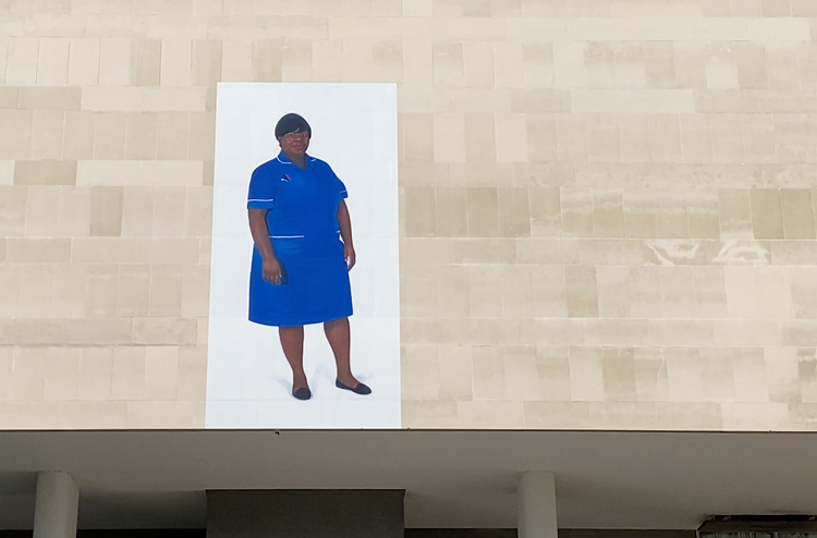 Alessandro Raho. Precious, 2020. Installation view, Everyday Heroes, Southbank Centre, London, 2020. Photo: Martin Kennedy.