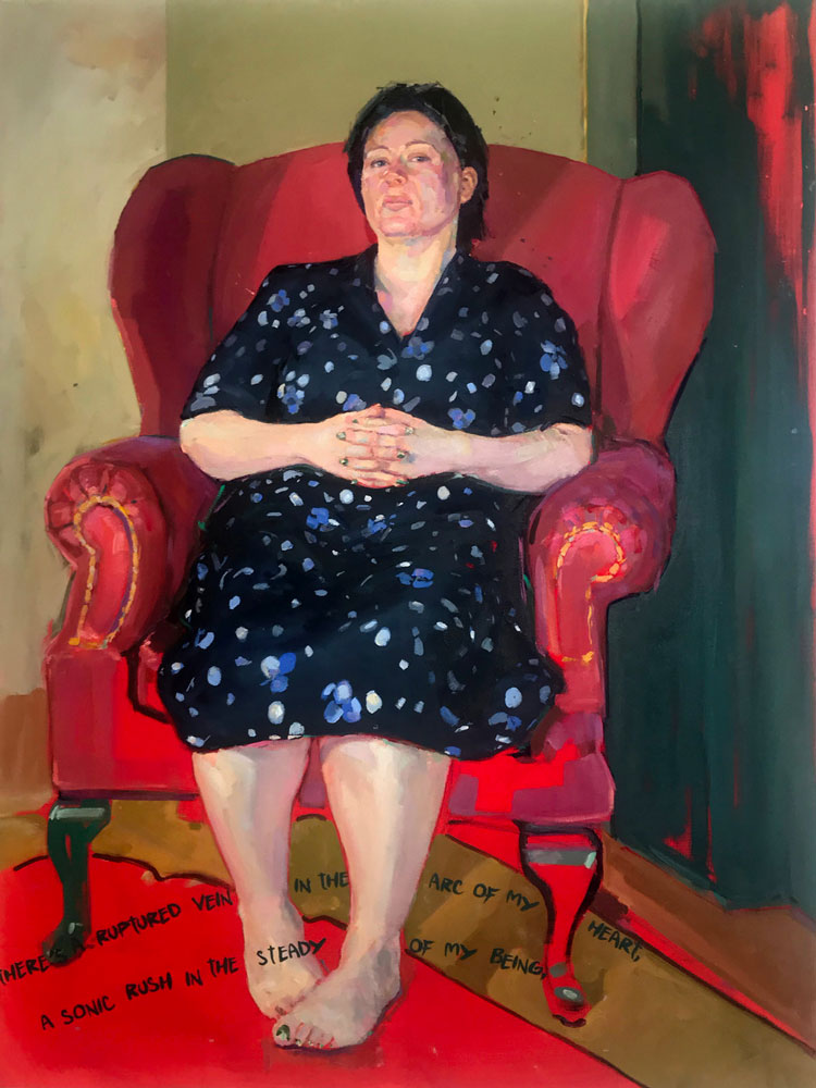 Clae Eastgate. Melissa Lee-Houghton, 2020. Oil on canvas,  30 x 40 in. © the artist.