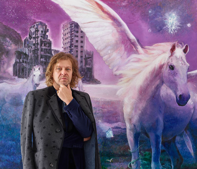 Martin Eder portrait, Parasites, Newport Street Gallery, Prudence Cummings Associates.