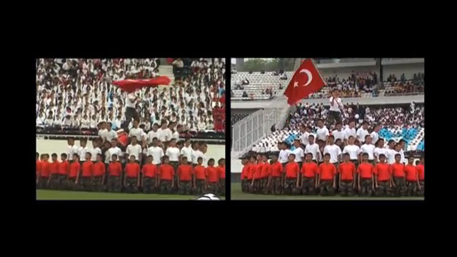 Köken Ergun. I, Soldier (Ben Askerim), 2005 (video still). Two-channel-video. © Köken Ergun.