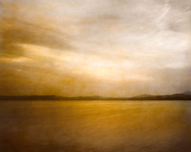 Elger Esser. See Genezareth II, Israel, 2015. C-print, Diasec, 184 x 217.7 x 5 cm (72½ x 85¾ x 2 in). Courtesy of the artist.