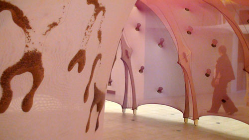 Ernesto Neto. The Edges of the World, 2010 (view 1). Installation at Hayward Gallery, London. Photograph: Miguel Benavides.
