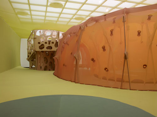 Ernesto Neto. The Edges of the World, 2010 (view 3). Installation at Hayward Gallery, London. Photograph: Steve White.