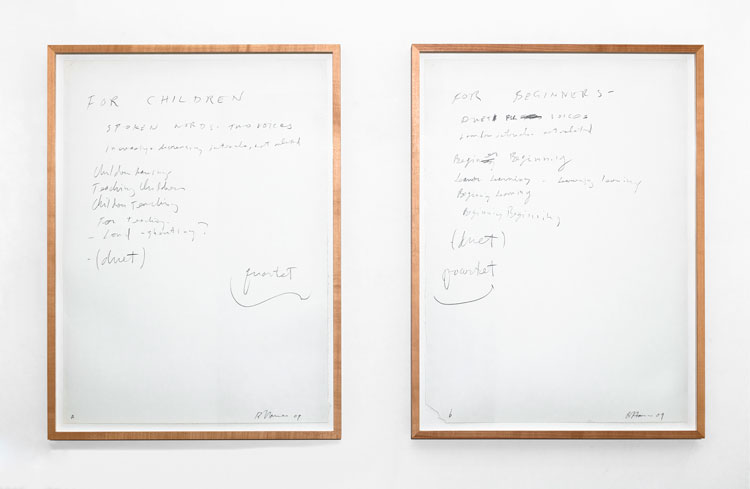 Bruce Nauman, For Children/For Beginners, 2009. © 2025 Bruce Nauman / VG Bild-Kunst, Bonn, Courtesy Sperone Westwater, New York.