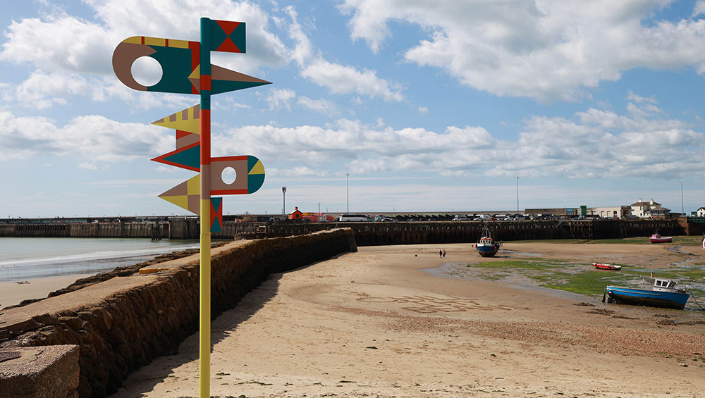 Céline Condorelli, Dedication (To The Sea, To The Sea). Folkestone Triennial, 2025. Photo: Lia Toby/PA Media Assignments.