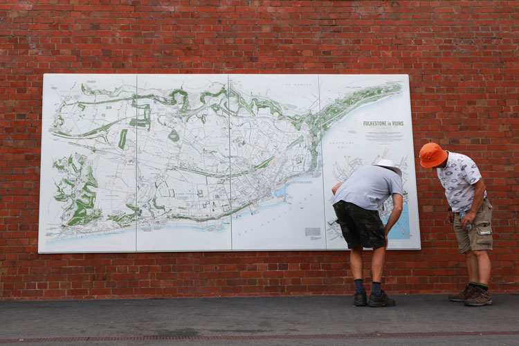 J Maizlish Mole, Folkestone in Ruins. Folkestone Triennial, 2025. Photo: Lia Toby/PA Media Assignments.