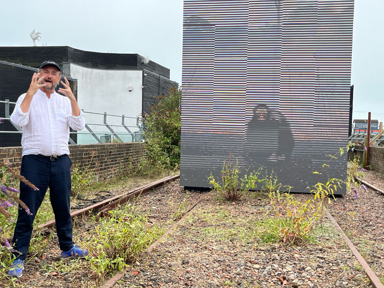 John Gerrard, Ghost Feed. Folkestone Triennial, 2025. Photo: Veronica Simpson.