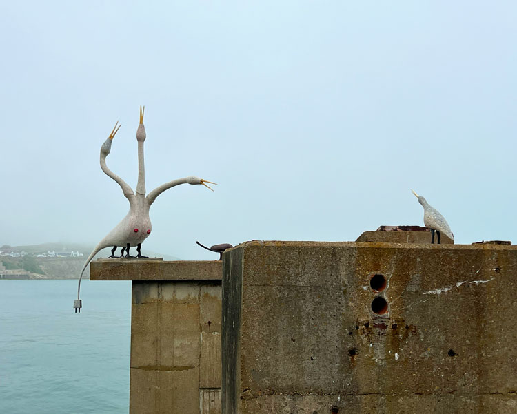 Laure Prouvost, Above Front Tears, Oui Connect. Folkestone Triennial, 2025. Photo: Veronica Simpson.