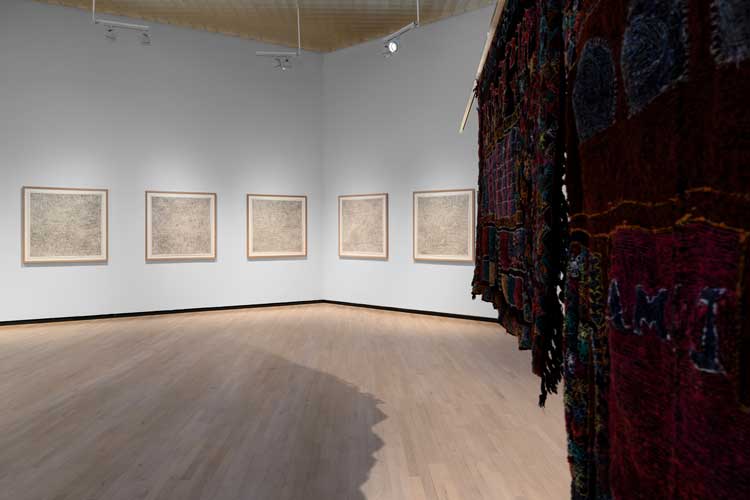 Alia Farid, Izar 1–6, 2024. Installation view, Henie Onstad Kunstenter, Høvikodden, Norway. Photo: Christian Tunge.