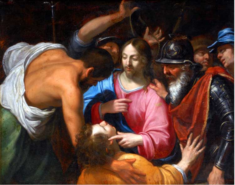 Circle of Louis Finson, Christ Healing the Ear of Malchus, c1615–1650. Oil on canvas, 100.5 x 130 cm. The Bowes Museum, Barnard Castle, Founders' Bequest.
