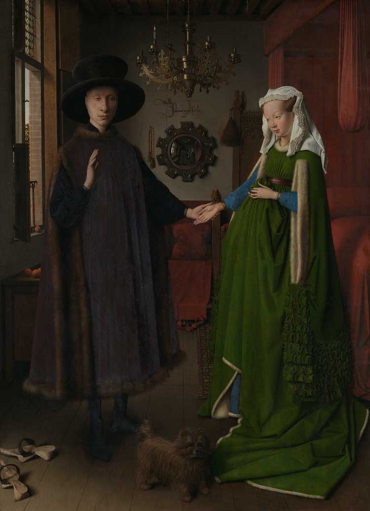 Jan van Eyck, The Arnolfini Portrait, 1434. © The National Gallery, London.