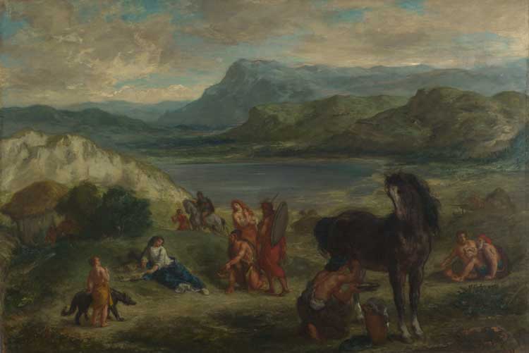 Eugène Delacroix, Ovid among the Scythians, 1859. © The National Gallery, London.